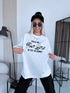 OVERSIZE T-krekls "THE BEST" - BALTS